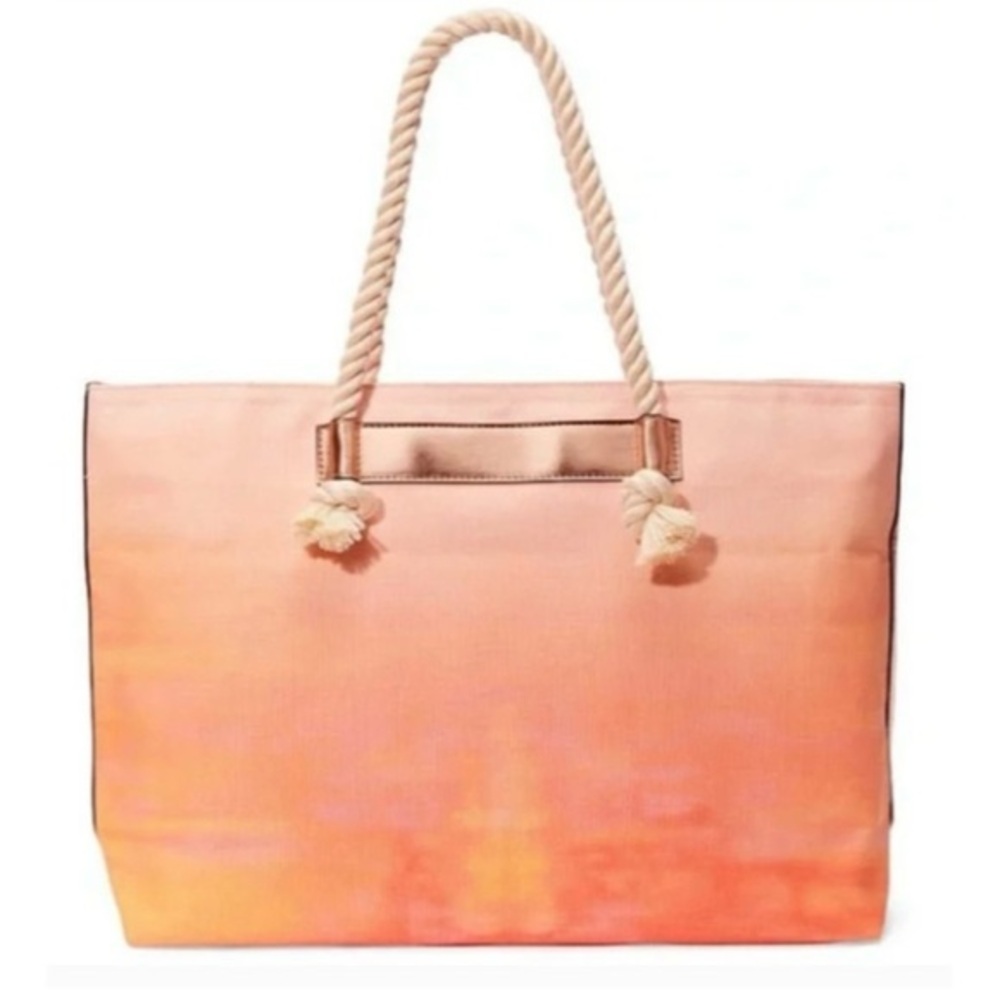 Nwt Victoria's Secret Bombshell Sundrenched Cotton Canvas Tote Carry All Bag